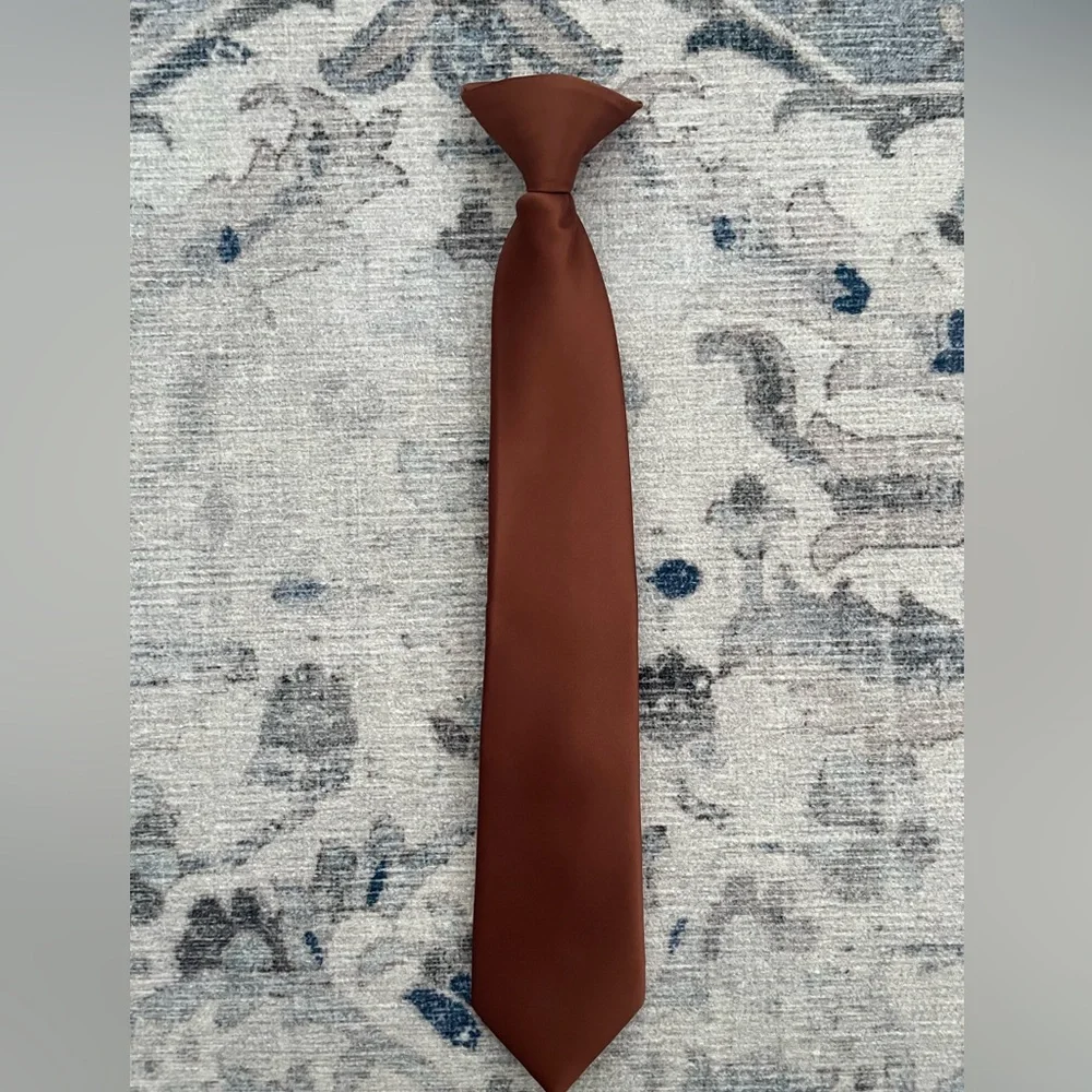 Boys tie - Spice Brown